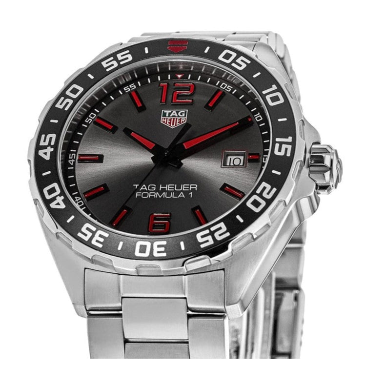 Tag Heuer Formula 1 Quartz Anthracite Dial Silver Steel Strap Watch for Men - WAZ1018.BA0842 Buy Now By Tag Heuer