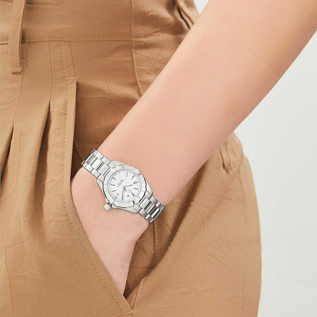 Tag Heuer Aquaracer Diamonds White Mother of Pearl Dial Silver Steel Strap Watch for Women - WBD1314.BA0740 Buy Now By Tag Heuer