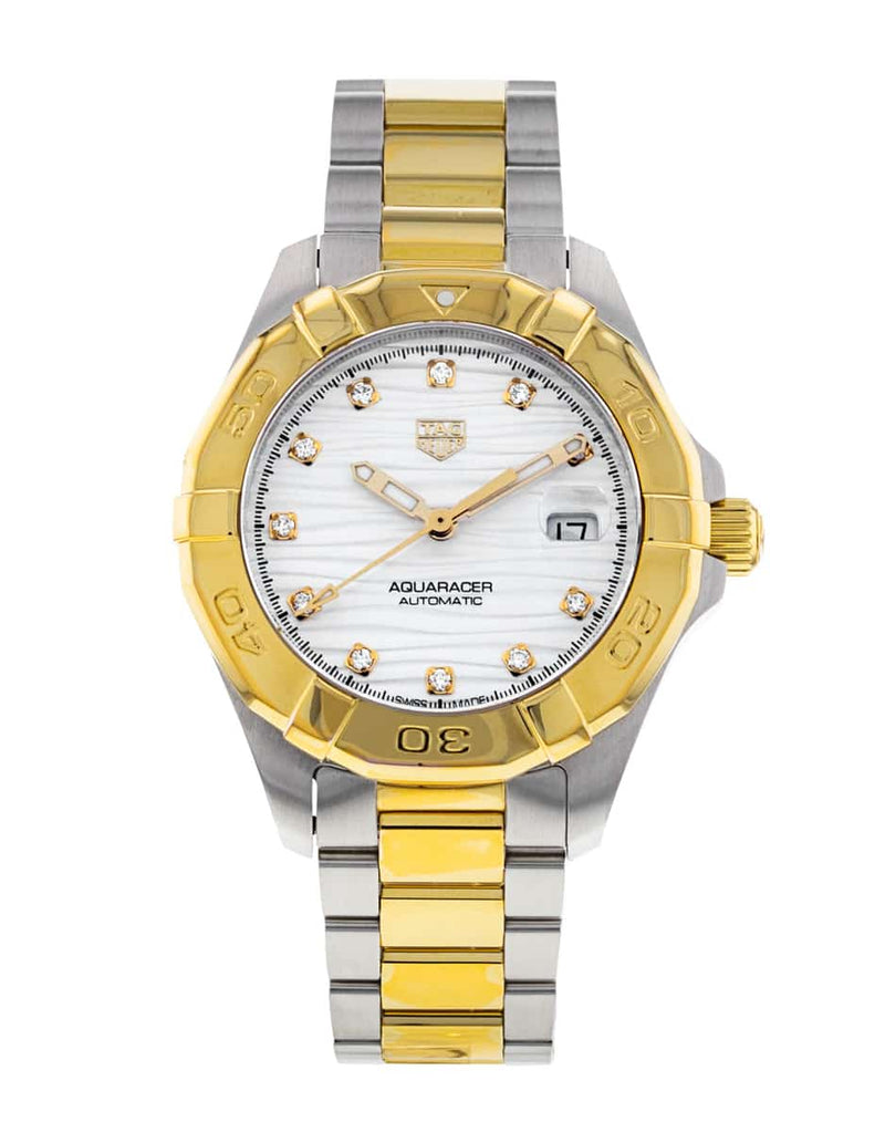 Tag Heuer Aquaracer Automatic Diamonds Silver Dial Two Tone Steel Strap Watch for Women - WBD2321.BB0320 Buy Now By Tag Heuer