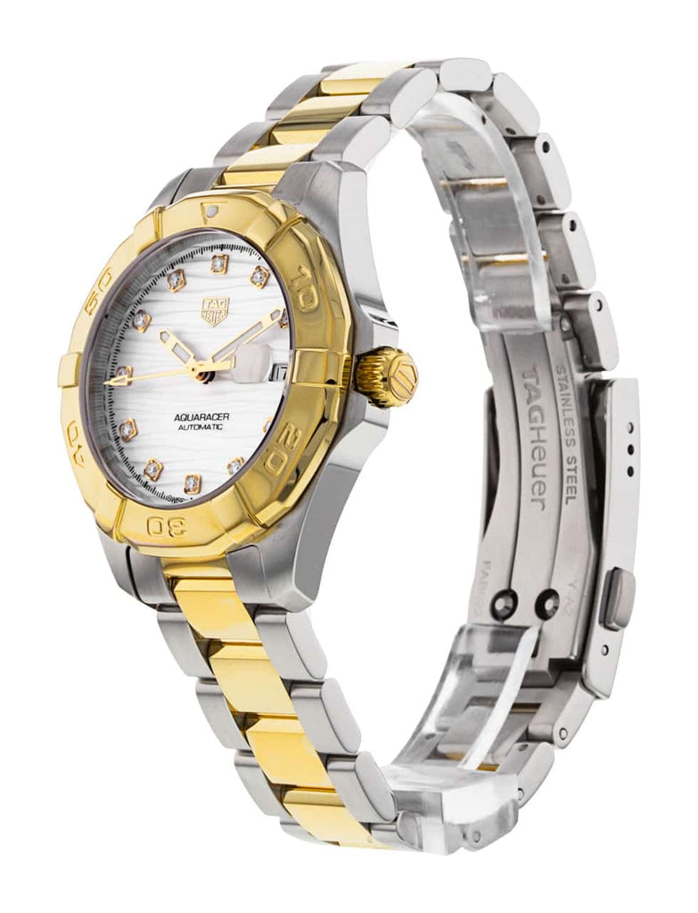 Tag Heuer Aquaracer Automatic Diamonds Silver Dial Two Tone Steel Strap Watch for Women - WBD2321.BB0320 Buy Now By Tag Heuer