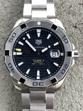 Tag Heuer Aquaracer Calibre 5 Automatic Blue Dial Silver Steel Strap Watch for Men - WAY2012.BA0927 Buy Now By Tag Heuer