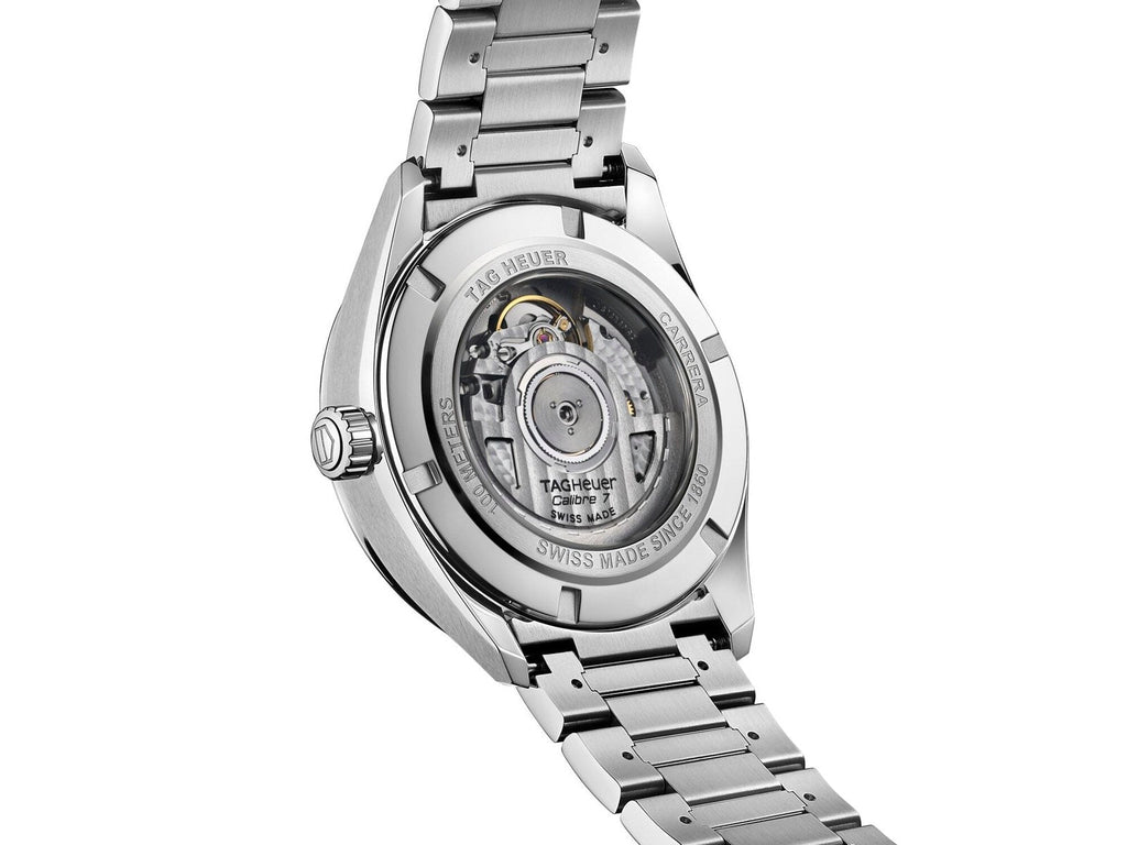 Tag Heuer Carrera Twin Time Blue Dial Silver Steel Strap Watch for Men - WBN201A.BA0640 Buy Now By Tag Heuer