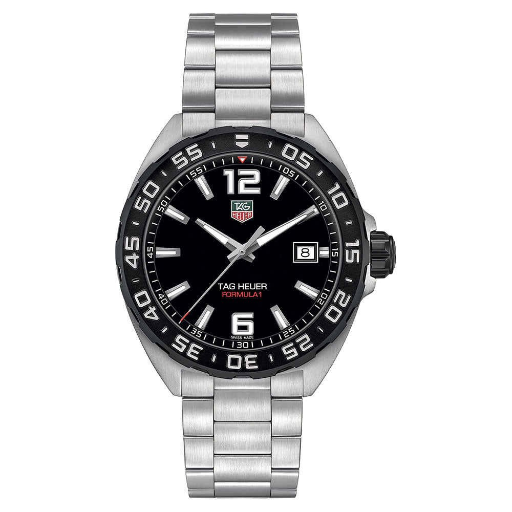 Tag Heuer Formula 1 Quartz Black Dial Silver Steel Strap Watch for Men - WAZ1110.BA0875 Buy Now By Tag Heuer