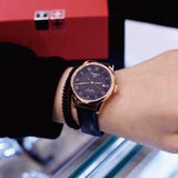 Tissot Le Locle Powermatic 80 Black Dial Black Leather Strap Watch For Men - T006.407.36.053.00 Buy Now By Tissot