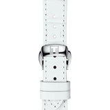 Tissot T-Classic Powermatic 80 Mother of Pearl Silver Dial White Leather Strap Watch For Women - T108.208.26.117.00 Buy Now By Tissot