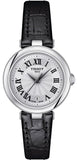 Tissot Bellissima Small Lady Silver Dial Black Leather Strap Watch For Women - T126.010.16.013.00 Buy Now By Tissot