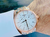 Tissot Carson Premium Chronograph White Dial Two Tone Steel Strap Watch For Men - T122.417.22.011.00 Buy Now By Tissot