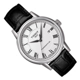 Tissot Carson Powermatic 80 White Dial Black Leather Strap Watch For Men - T085.407.16.013.00 Buy Now By Tissot