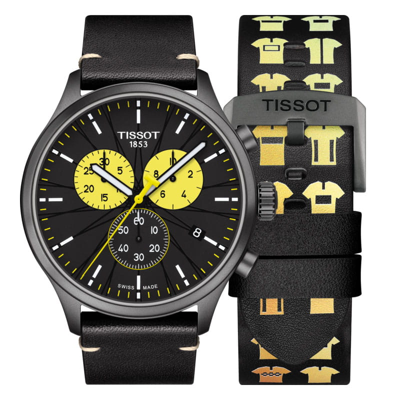 Tissot Chrono XL Tour De France Special Edition Black Dial Black Leather Strap Watch for Men - T116.617.36.051.11 Buy Now By Tissot