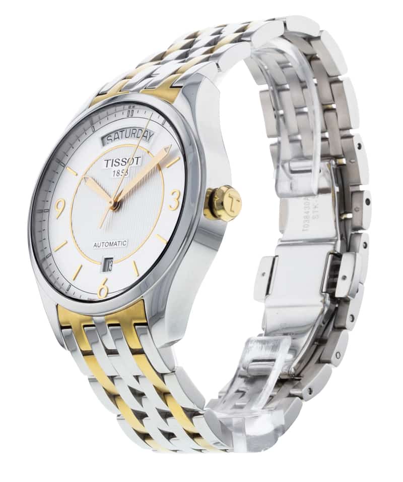 Tissot T Classic T One Automatic Silver Dial Two Tone Steel Strap Watch For Men - T038.430.22.037.00 Buy Now By Tissot