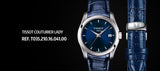 Tissot Couturier Lady Blue Dial Blue Leather Strap Watch for Women - T035.210.16.041.00 Buy Now By Tissot