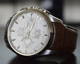 Tissot Couturier Chronograph White Dial Brown Leather Strap Watch For Men - T035.617.16.031.00 Buy Now By Tissot