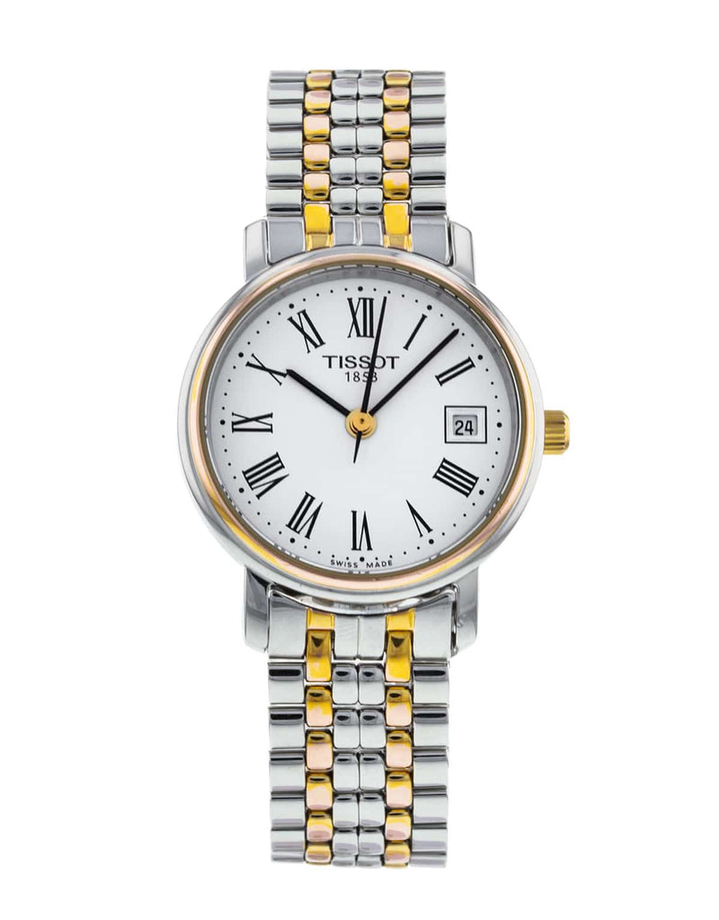 Tissot T Classic Desire Two Tone Quartz Watch For Women - T52.2.281.13 Buy Now By Tissot