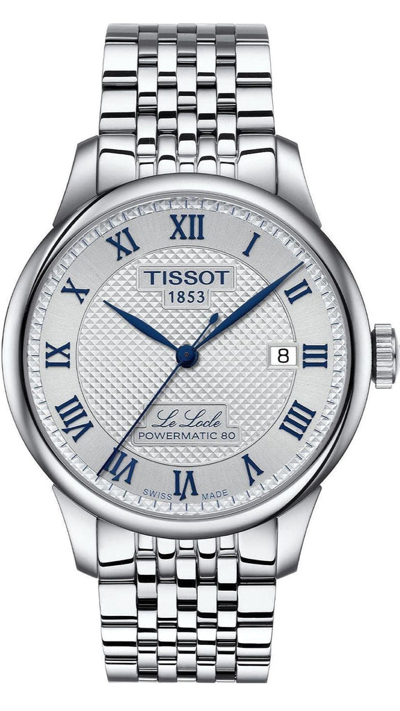 Tissot Le Locle Powermatic 80 Silver Dial Silver Steel Strap Watch for Men - T006.407.11.033.03 Buy Now By Tissot