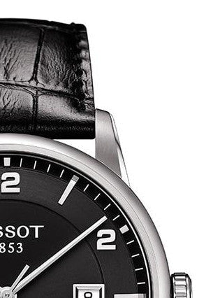 Tissot Luxury Powermatic 80 Black Dial Black Leather Strap Watch For Men - T086.407.16.057.00 Buy Now By Tissot
