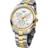 Tissot T Sport PR 100 Chronograph White Dial Two Tone Steel Strap Watch For Men - T101.417.22.031.00 Buy Now By Tissot