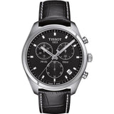 Tissot PR 100 Chronograph Black Dial Black Leather Strap Watch For Men - T101.417.16.051.00 Buy Now By Tissot