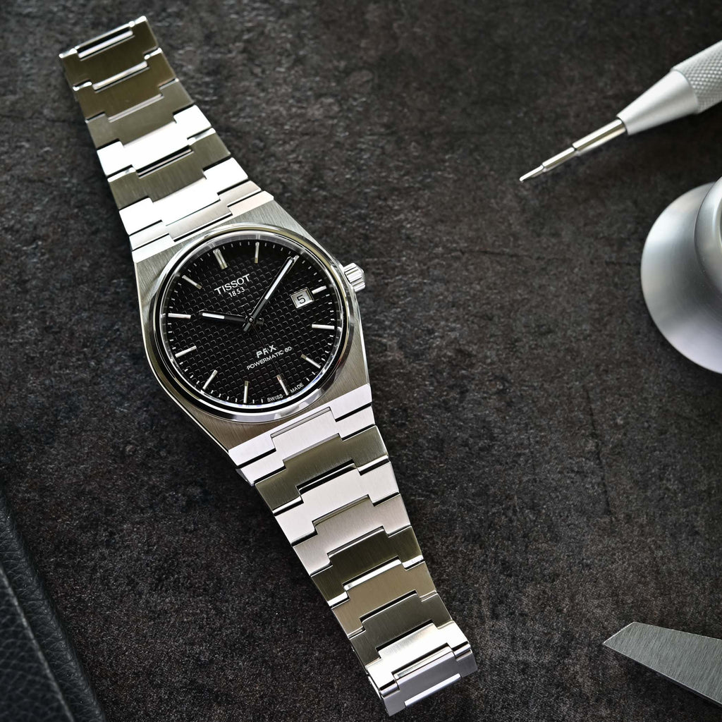 Tissot PRX Powermatic 80 Black Dial Silver Steel Strap Watch for Men - T137.407.11.051.00 Buy Now By Tissot