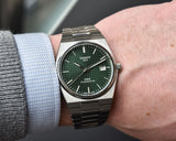 Tissot PRX Powermatic 80 Green Dial Silver Steel Strap Watch For Men - T137.407.11.091.00 Buy Now By Tissot