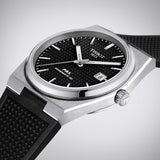 Tissot PRX Powermatic 80 Black Dial Black Rubber Strap Watch for Men - T137.407.17.051.00 Buy Now By Tissot
