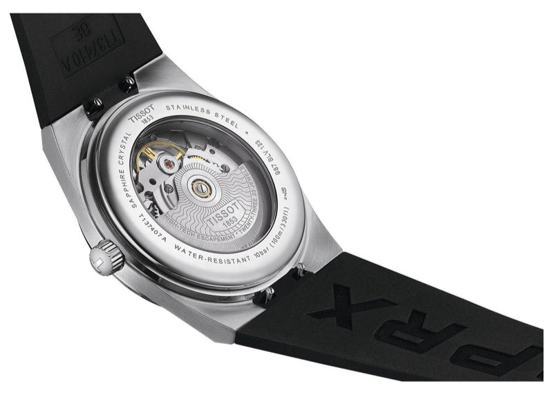 Tissot PRX Powermatic 80 Blue Dial Black Rubber Strap Watch for Men - T137.407.17.041.00 Buy Now By Tissot
