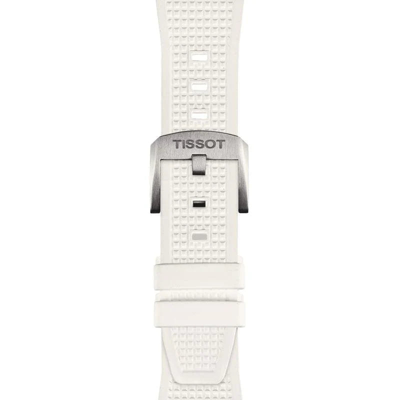 Tissot PRX 40 White Dial White Rubber Strap Watch For Men - T137.410.17.011.00 Buy Now By Tissot