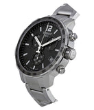 Tissot Quickster Chronograph Black Dial Silver Steel Strap Watch For Men - T095.417.11.067.00 Buy Now By Tissot