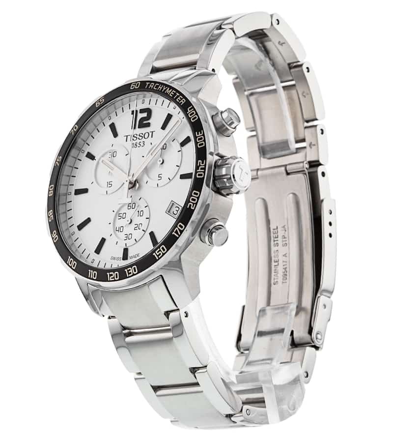 Tissot Quickster Chronograph Silver Dial Watch For Men - T095.417.11.037.00 Buy Now By Tissot