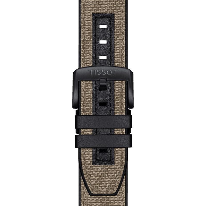 Tissot Supersport Chrono Black Dial Beige Nylon Strap Watch For Men - T125.617.37.051.01 Buy Now By Tissot