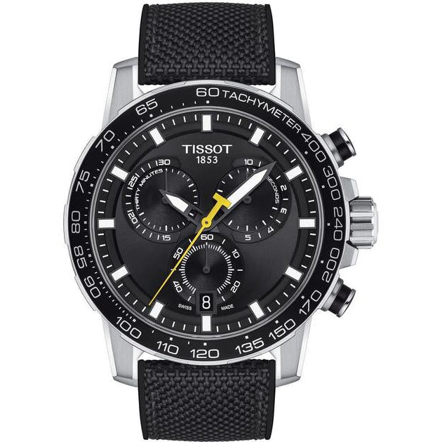 Tissot Supersport Chrono Black Dial Black Nylon Strap Watch for Men - T125.617.17.051.02 Buy Now By Tissot