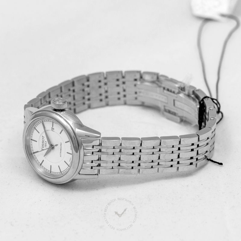 Tissot T Classic Carson Automatic White Dial Silver Steel Strap Watch For Women - T085.207.11.011.00 Buy Now By Tissot