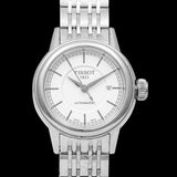 Tissot T Classic Carson Automatic White Dial Silver Steel Strap Watch For Women - T085.207.11.011.00 Buy Now By Tissot