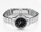 Tissot Carson Automatic Black Dial Silver Steel Strap Watch For Women - T085.207.11.051.00 Buy Now By Tissot