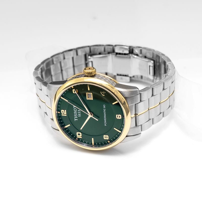 Tissot Luxury Powermatic 80 Green Dial Silver Steel Strap Watch For Men - T086.407.22.097.00 Buy Now By Tissot