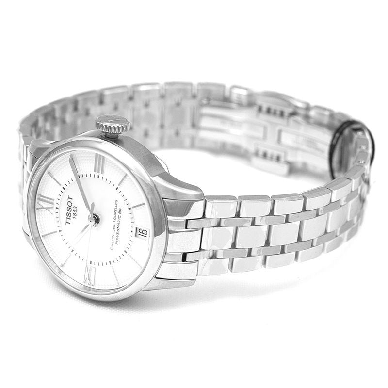 Tissot Chemin Des Tourelles Powermatic 80 Lady Silver Dial Silver Steel Strap Watch For Women - T099.207.11.118.00 Buy Now By Tissot