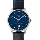 Tissot Chemin Des Tourelles Powermatic 80 Blue Dial Blue Leather Strap Watch for Men - T099.407.16.047.00 Buy Now By Tissot