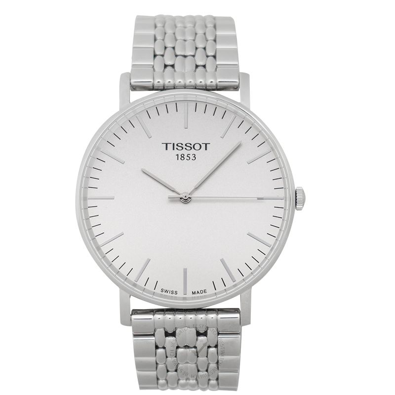 Tissot T Classic Everytime Large White Dial Silver Steel Strap Watch for Men - T109.610.11.031.00 Buy Now By Tissot
