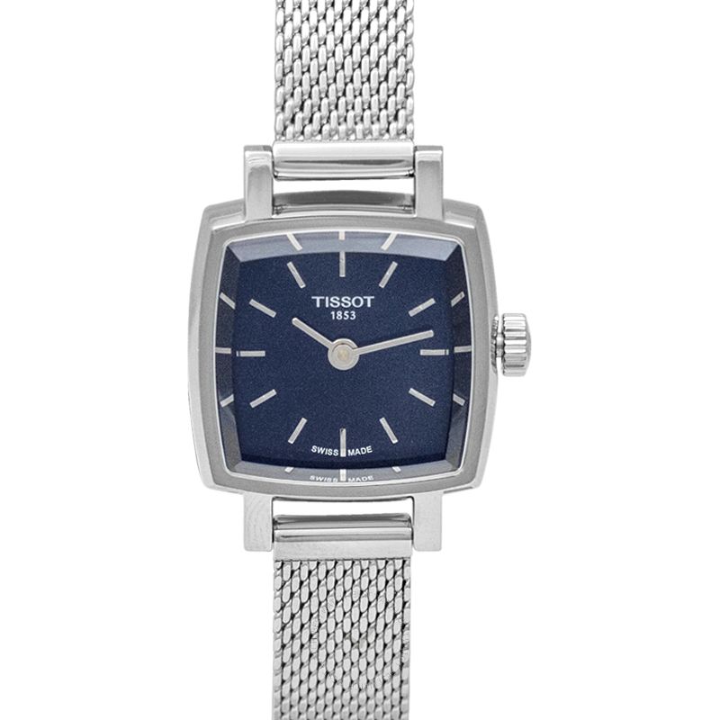 Tissot Lovely Square Blue Dial Silver Mesh Bracelet Watch For Women - T058.109.11.041.00 Buy Now By Tissot