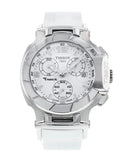 Tissot T Race Lady Chronograph White Dial White Rubber Strap Watch for Women - T048.217.17.017.00 Buy Now By Tissot