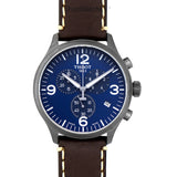 Tissot Chrono XL Blue Dial Brown Leather Strap Watch For Men - T116.617.36.047.00 Buy Now By Tissot