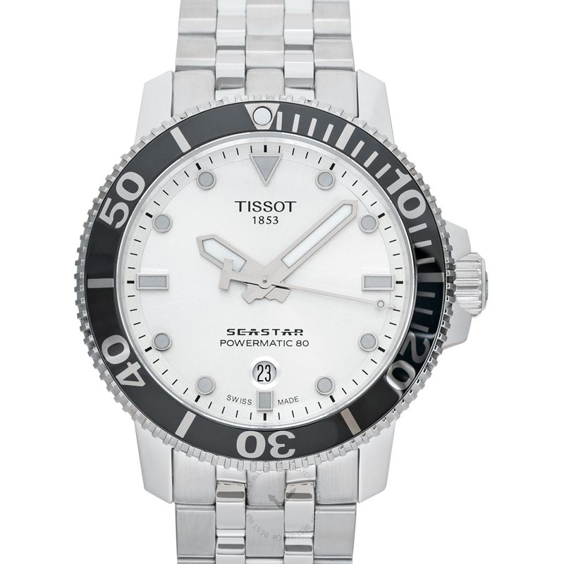 Tissot Seastar 1000 Powermatic 80 Silver Dial Silver Steel Strap Watch For Men - T120.407.11.031.00 Buy Now By Tissot