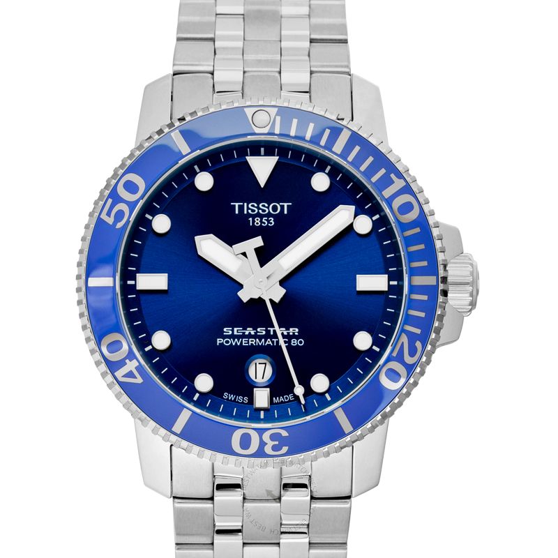 Tissot Seastar 1000 Powermatic 80 Blue Dial Silver Steel Strap Watch For Men - T120.407.11.041.00 Buy Now By Tissot