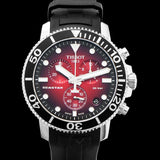 Tissot Seastar 1000 Chronograph Red Dial Black Rubber Strap Watch For Men - T120.417.17.421.00 Buy Now By Tissot