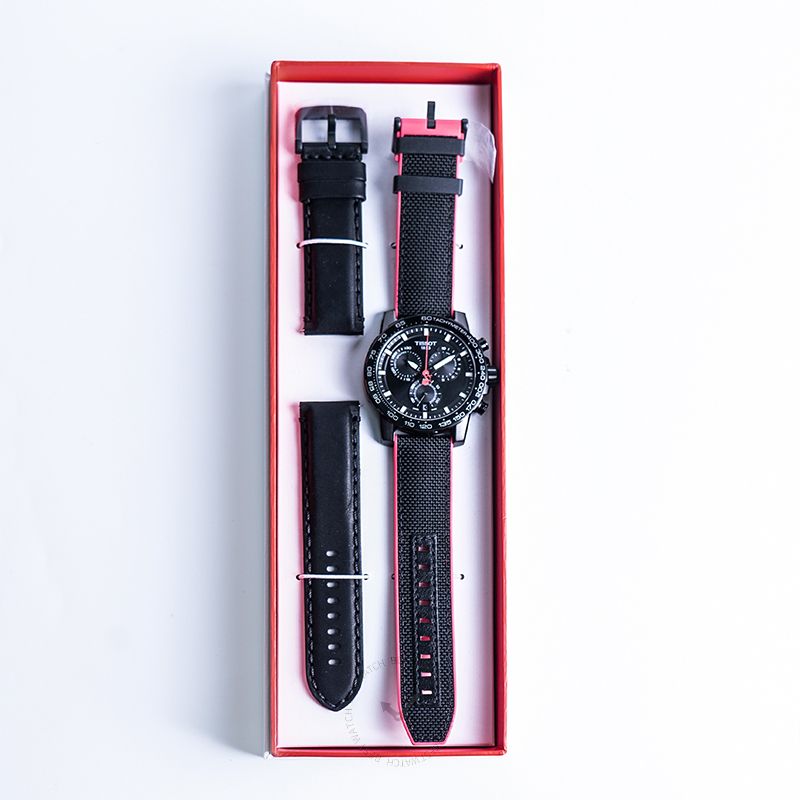 Tissot Supersport Chrono Giro D'Italia Black Dial Black Nylon Strap Watch for Men - T125.617.37.051.00 Buy Now By Tissot