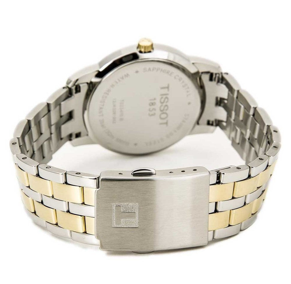 Tissot T Classic Dream Black Dial Two Tone Steel Strap Watch for Men - T033.410.22.053.01 Buy Now By Tissot