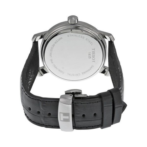 Tissot T Classic Bridgeport Black Dial Black Leather Strap Watch For Men - T097.410.16.058.00 Buy Now By Tissot