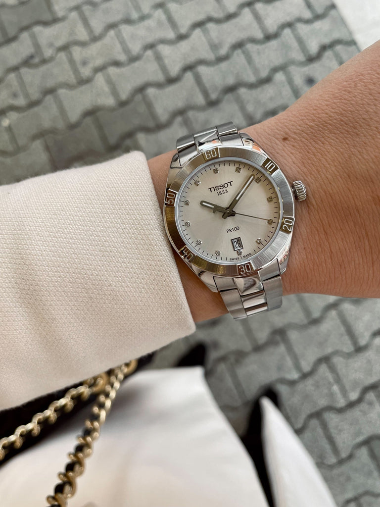 Tissot T Classic PR 100 Sport Chic Lady Watch For Women - T101.910.11.036.00 Buy Now By Tissot