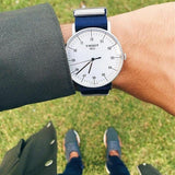 Tissot T Classic Everytime Large White Dial Blue NATO Strap Watch For Men - T109.610.17.037.00 Buy Now By Tissot