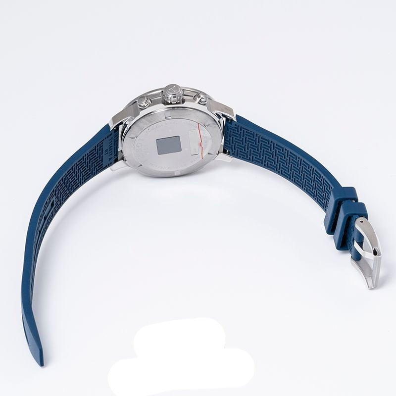 Tissot T Sport PRC 200 Chronograph Blue Rubber Strap Watch For Men - T114.417.17.047.00 Buy Now By Tissot