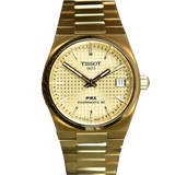 Tissot PRX Powermatic 80 Gold Dial Gold Steel Strap Watch for Men - T137.207.33.021.00 Buy Now By Tissot